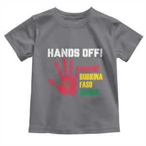 Hands Off Traoré Burkina Faso Africa Toddler T Shirt TS02 Charcoal Print Your Wear
