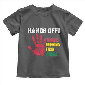 Hands Off Traoré Burkina Faso Africa Toddler T Shirt TS02 Dark Heather Print Your Wear