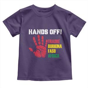 Hands Off Traoré Burkina Faso Africa Toddler T Shirt TS02 Purple Print Your Wear