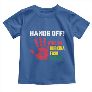 Hands Off Traoré Burkina Faso Africa Toddler T Shirt TS02 Royal Blue Print Your Wear