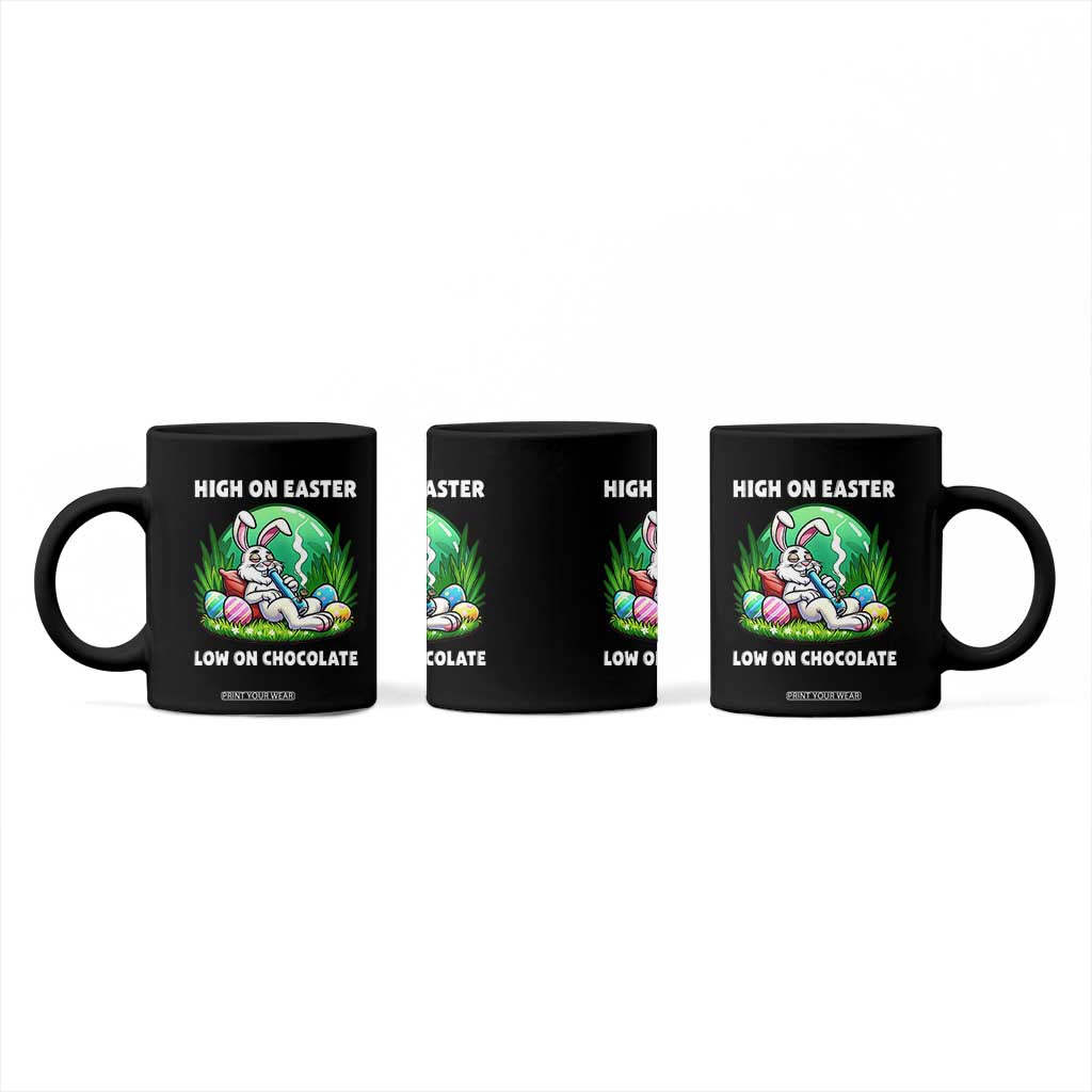 Happy 420 Easter Coffee Mug Funny Bunny Marijuana Cannabis Weed TS02 Print Your Wear