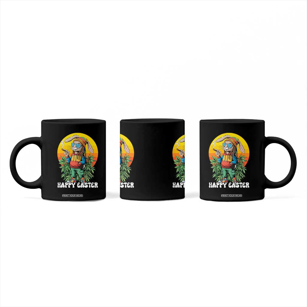 Happy 420 Easter Coffee Mug Funny Bunny Smoking Weed TS02 Print Your Wear