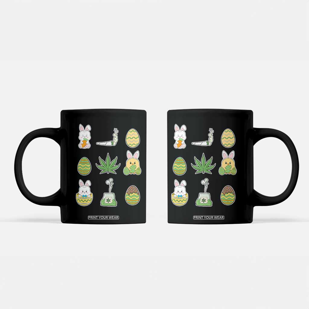 Happy 420 Easter Coffee Mug TS02 Black Print Your Wear