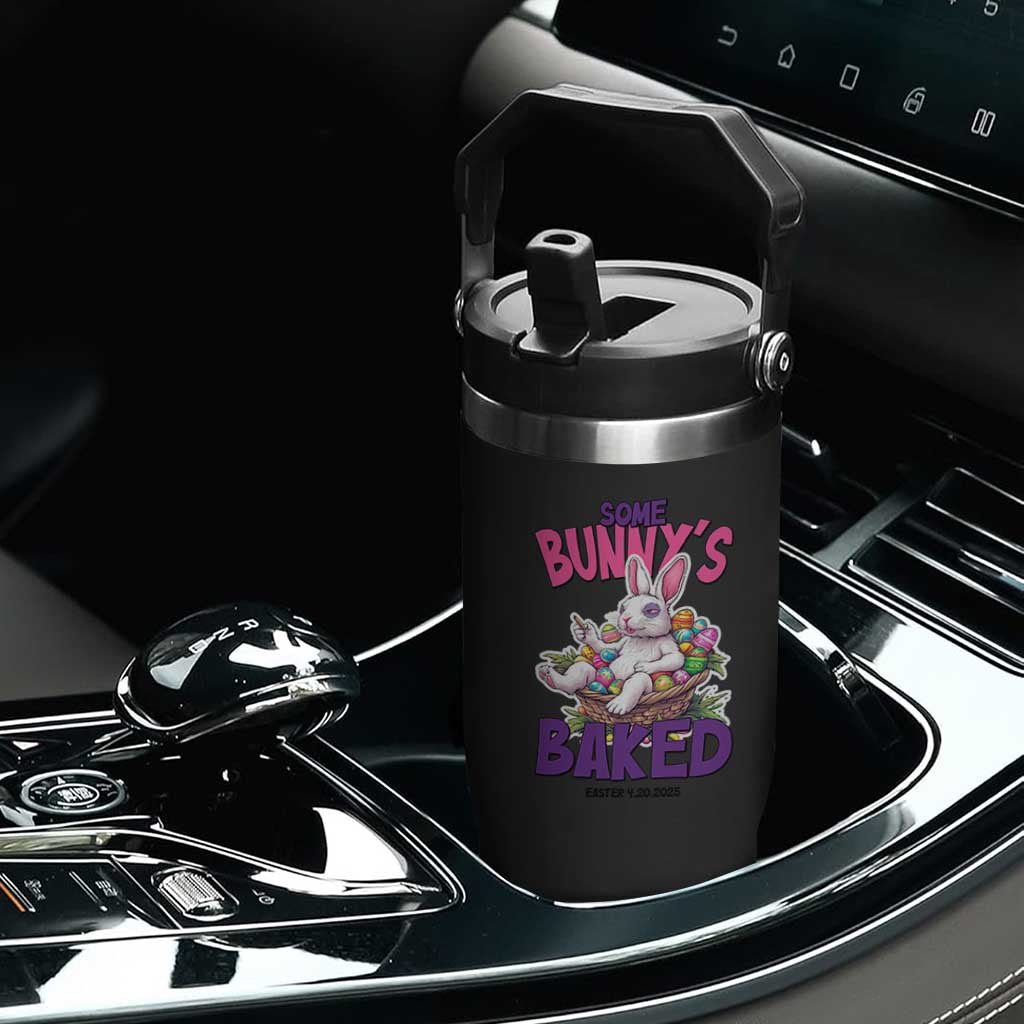 Happy 420 Easter Flip Straw Tumbler Bunny Funny Weed Smoking Rabbit Cannabis 4/20 Day TS02 Print Your Wear
