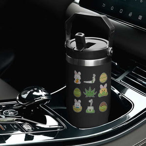 Happy 420 Easter Flip Straw Tumbler TS02 Print Your Wear