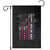 Happy 4th of July American Flag Fireworks Garden Flag TS02 Black Print Your Wear