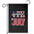 Happy 4th of July Garden Flag American Independence Day TS02 Black Print Your Wear
