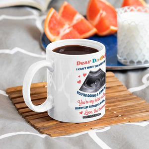 Happy First Fathers Day Coffee Mug New Dad 1st Time Daddy Announcement TB10 Print Your Wear