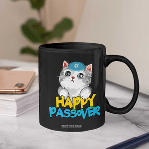 Happy Passover Cute Cat Coffee Mug Seder Jewish Pesach TS02 Print Your Wear