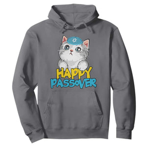 Happy Passover Cute Cat Hoodie Seder Jewish Pesach TS02 Charcoal Print Your Wear