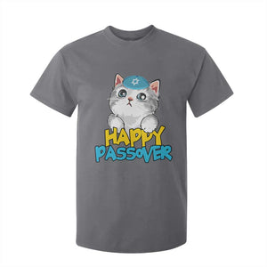 Happy Passover Cute Cat T Shirt For Kid Seder Jewish Pesach TS02 Charcoal Print Your Wear