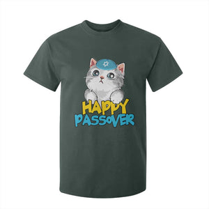 Happy Passover Cute Cat T Shirt For Kid Seder Jewish Pesach TS02 Dark Forest Green Print Your Wear
