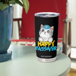 Happy Passover Cute Cat Tumbler Cup Seder Jewish Pesach TS02 Print Your Wear