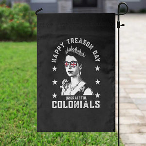 Happy Treason Day Garden Flag British Queen Funny July 4th Colonial Meme TS10 Print Your Wear