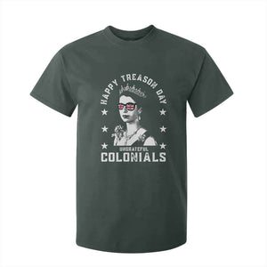 Happy Treason Day T Shirt For Kid British Queen Funny July 4th Colonial Meme TS10 Dark Forest Green Print Your Wear