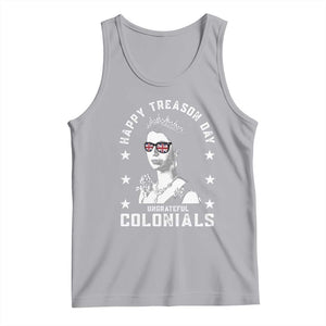 Happy Treason Day Tank Top British Queen Funny July 4th Colonial Meme TS10 Athletic Heather Print Your Wear