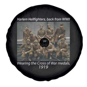 Harlem Hellfighters 1919 WWII Heroes Spare Tire Cover Cross of War Medal Tribute African American Black History TS02 Print Your Wear