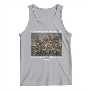 Harlem Hellfighters 1919 WWII Heroes Tank Top Cross of War Medal Tribute African American Black History TS02 Athletic Heather Print Your Wear