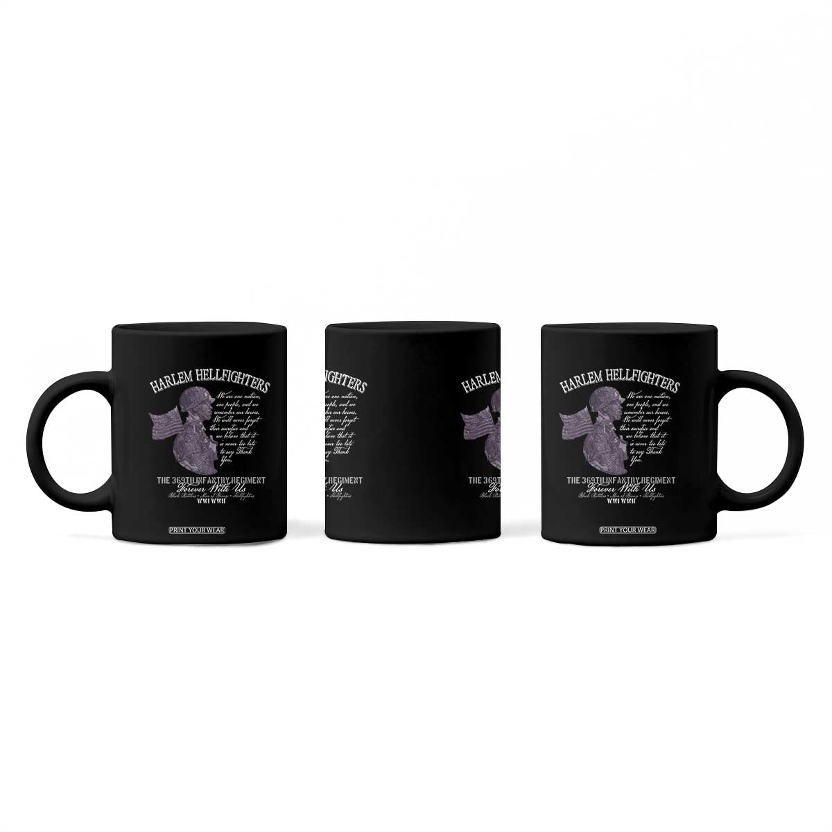 Harlem Hellfighters Tribute Coffee Mug 369th Infantry Regiment Military Soldiers Vintage TS02 Print Your Wear