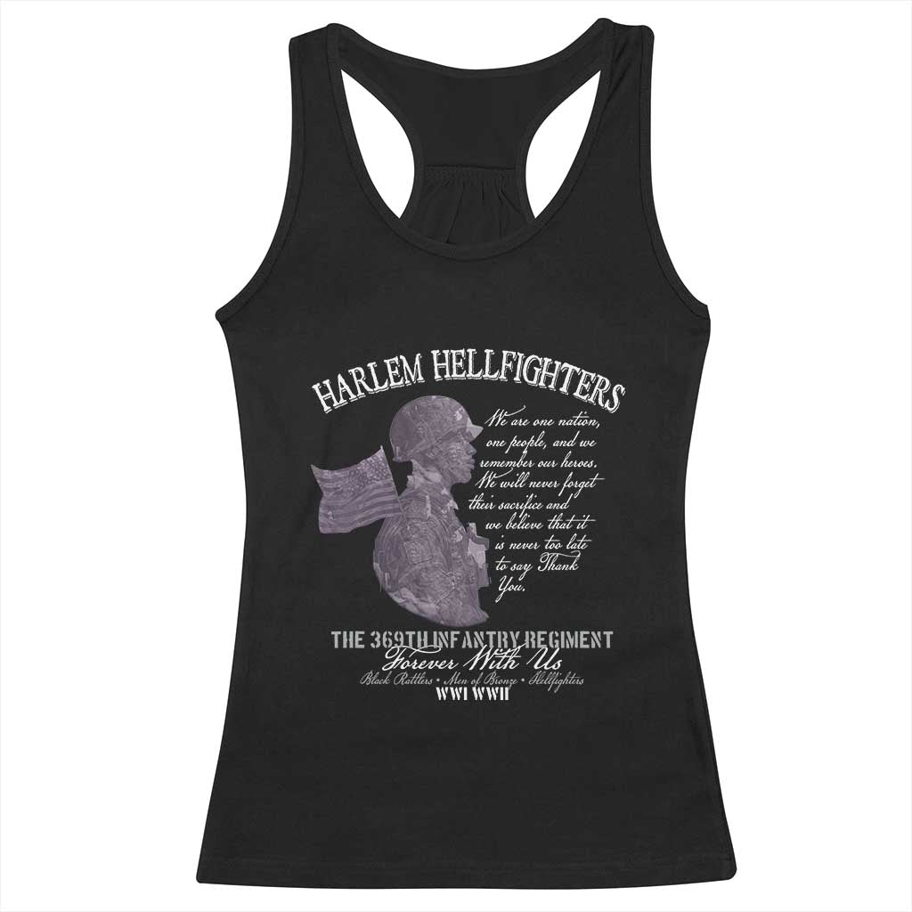 Harlem Hellfighters Tribute Racerback Tank Top 369th Infantry Regiment Military Soldiers Vintage TS02 Black Print Your Wear