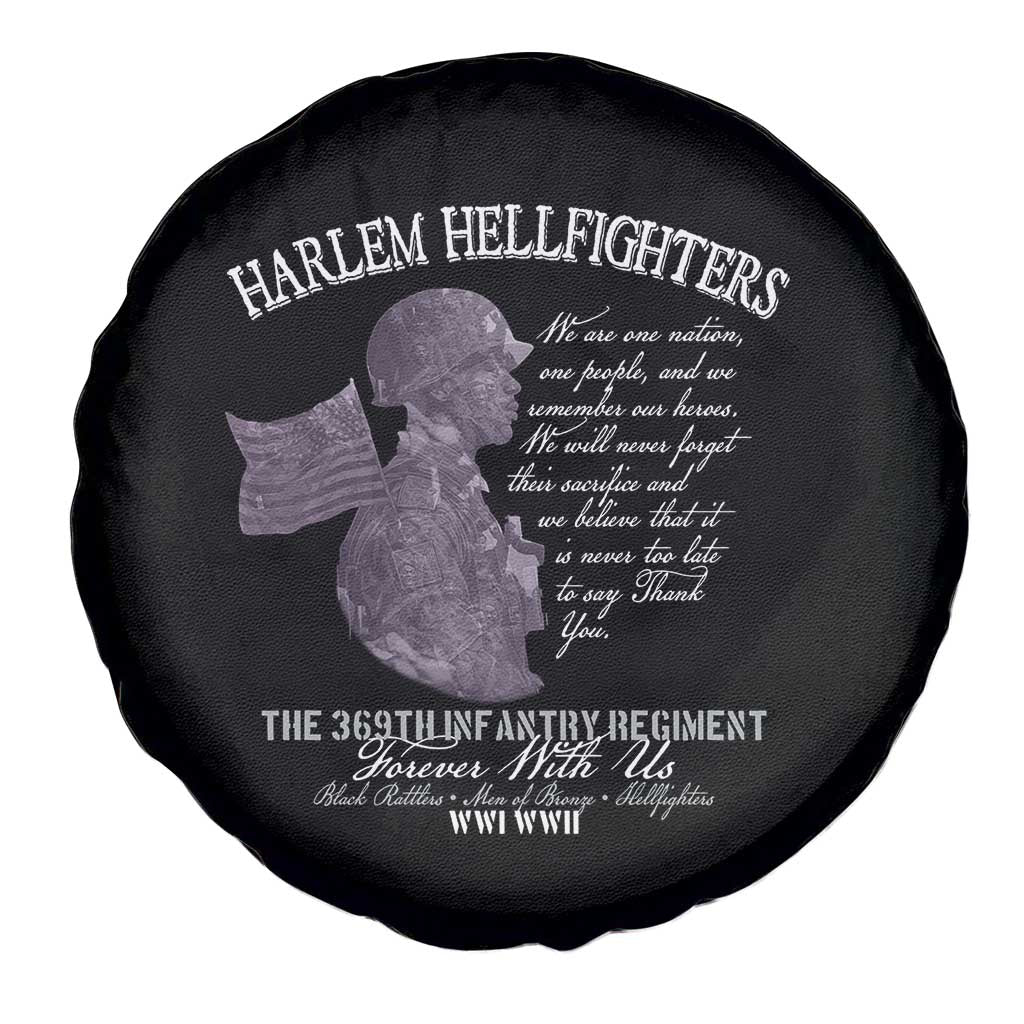 Harlem Hellfighters Tribute Spare Tire Cover 369th Infantry Regiment Military Soldiers Vintage TS02 Print Your Wear