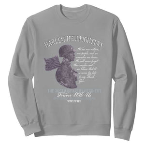 Harlem Hellfighters Tribute Sweatshirt 369th Infantry Regiment Military Soldiers Vintage TS02 Sport Gray Print Your Wear