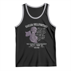 Harlem Hellfighters Tribute Tank Top 369th Infantry Regiment Military Soldiers Vintage TS02 Black Athletic Heather Print Your Wear