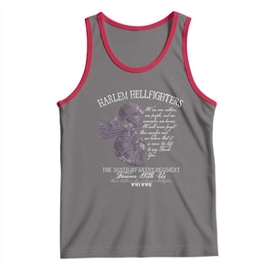 Harlem Hellfighters Tribute Tank Top 369th Infantry Regiment Military Soldiers Vintage TS02 Deep Heather Red Print Your Wear