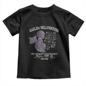 Harlem Hellfighters Tribute Toddler T Shirt 369th Infantry Regiment Military Soldiers Vintage TS02 Black Print Your Wear