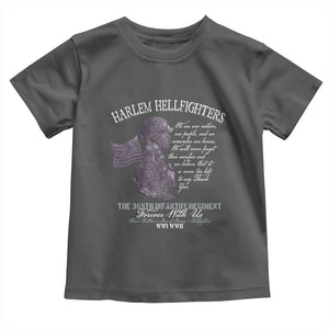Harlem Hellfighters Tribute Toddler T Shirt 369th Infantry Regiment Military Soldiers Vintage TS02 Dark Heather Print Your Wear