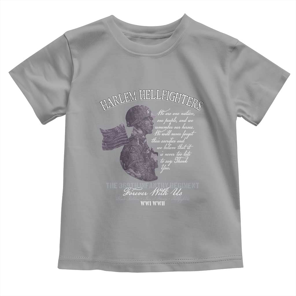 Harlem Hellfighters Tribute Toddler T Shirt 369th Infantry Regiment Military Soldiers Vintage TS02 Sport Gray Print Your Wear
