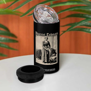 Harriet Tubman 4 in 1 Can Cooler Tumbler Juneteenth Black History Freedom TS10 Print Your Wear