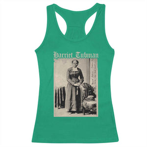 Harriet Tubman Racerback Tank Top Juneteenth Black History Freedom TS10 Irish Green Print Your Wear