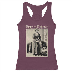 Harriet Tubman Racerback Tank Top Juneteenth Black History Freedom TS10 Maroon Print Your Wear