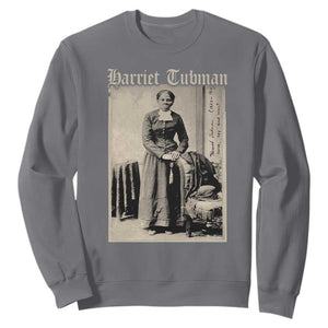 Harriet Tubman Sweatshirt Juneteenth Black History Freedom TS10 Charcoal Print Your Wear