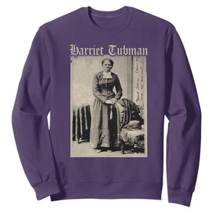 Harriet Tubman Sweatshirt Juneteenth Black History Freedom TS10 Purple Print Your Wear