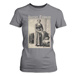 Harriet Tubman T Shirt For Women Juneteenth Black History Freedom TS10 Charcoal Print Your Wear