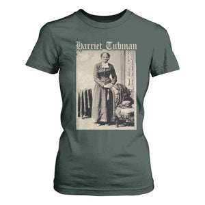 Harriet Tubman T Shirt For Women Juneteenth Black History Freedom TS10 Dark Forest Green Print Your Wear