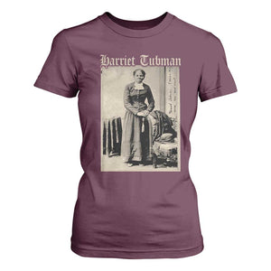 Harriet Tubman T Shirt For Women Juneteenth Black History Freedom TS10 Maroon Print Your Wear