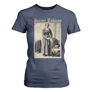 Harriet Tubman T Shirt For Women Juneteenth Black History Freedom TS10 Navy Print Your Wear