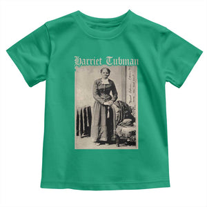 Harriet Tubman Toddler T Shirt Juneteenth Black History Freedom TS10 Irish Green Print Your Wear