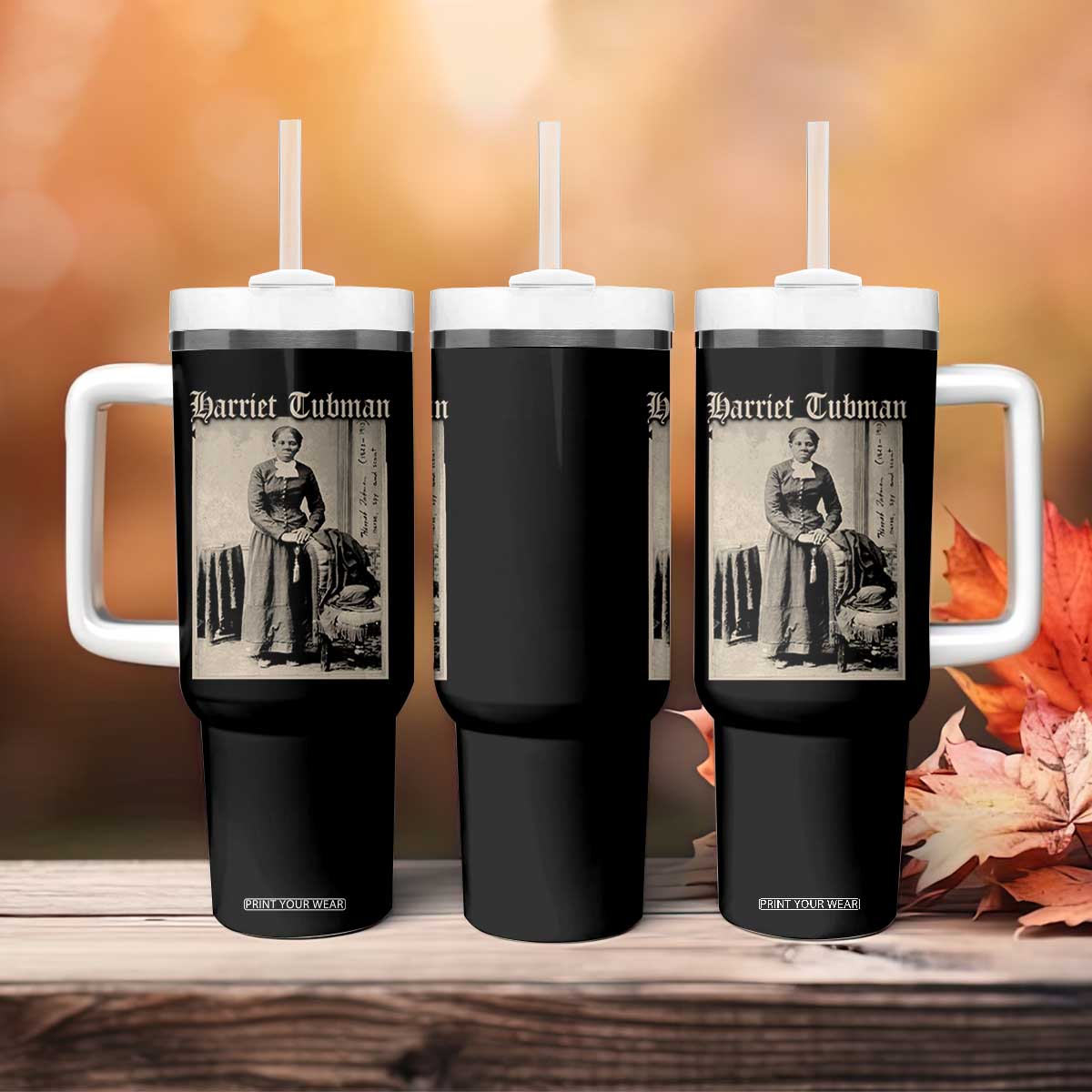 Harriet Tubman Tumbler With Handle Juneteenth Black History Freedom TS10 Print Your Wear