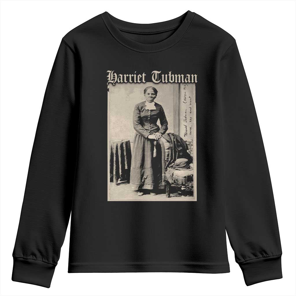 Harriet Tubman Youth Sweatshirt Juneteenth Black History Freedom TS10 Black Print Your Wear