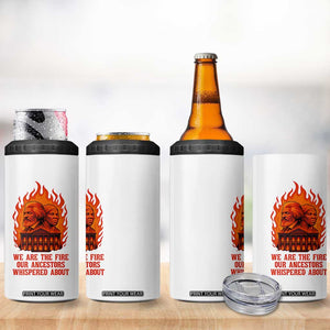Harriet Tubman and Frederick Douglass 4 in 1 Can Cooler Tumbler We Are the Fire Our Ancestors Whispered About Juneteenth 1865 TS02 Print Your Wear