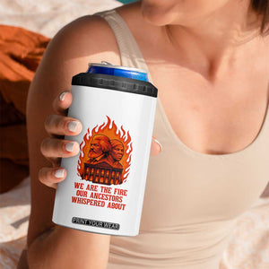 Harriet Tubman and Frederick Douglass 4 in 1 Can Cooler Tumbler We Are the Fire Our Ancestors Whispered About Juneteenth 1865 TS02 Print Your Wear