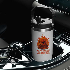 Harriet Tubman and Frederick Douglass Flip Straw Tumbler We Are the Fire Our Ancestors Whispered About Juneteenth 1865 TS02 Print Your Wear