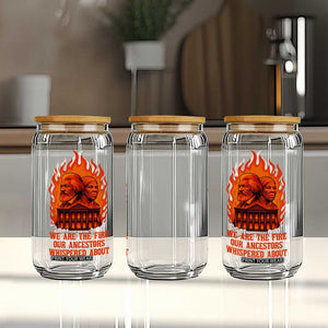 Harriet Tubman and Frederick Douglass Glass Can We Are the Fire Our Ancestors Whispered About Juneteenth 1865 TS02 Print Your Wear
