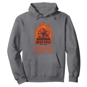 Harriet Tubman and Frederick Douglass Hoodie We Are the Fire Our Ancestors Whispered About Juneteenth 1865 TS02 Charcoal Print Your Wear