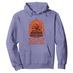 Harriet Tubman and Frederick Douglass Hoodie We Are the Fire Our Ancestors Whispered About Juneteenth 1865 TS02 Violet Print Your Wear