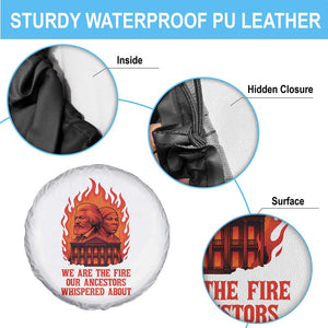 Harriet Tubman and Frederick Douglass Spare Tire Cover We Are the Fire Our Ancestors Whispered About Juneteenth 1865 TS02 Print Your Wear